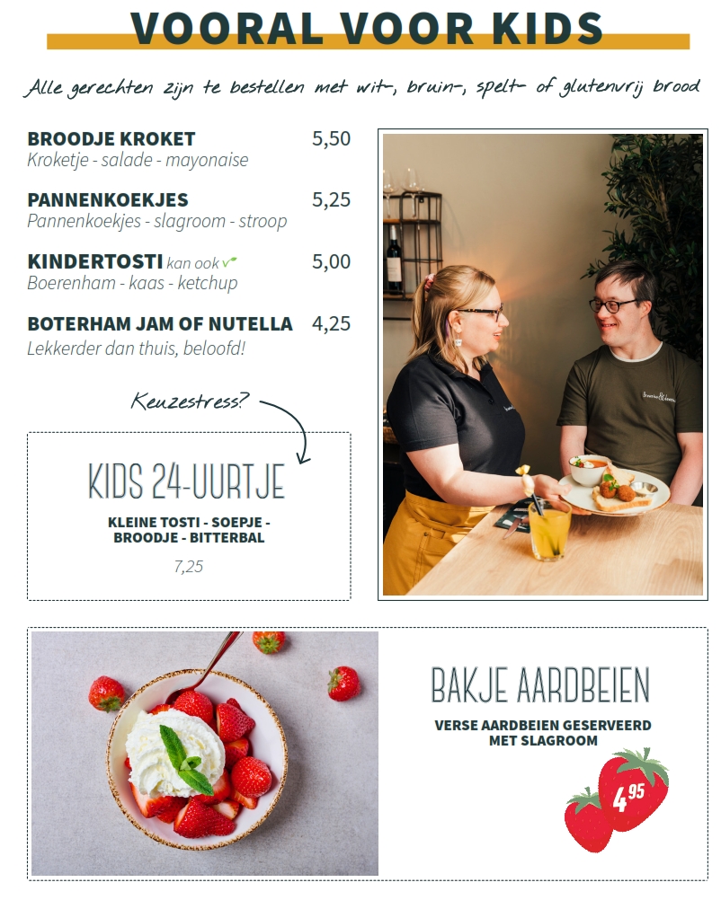 Brownies&downieS Zevenaar Menukaart